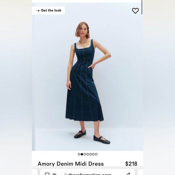 Reformation amory denim dress - Picture 2 of 3